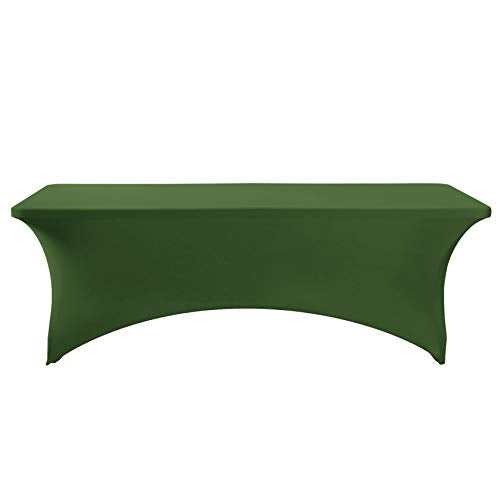 2Pack Spandex Table Cover for 6Ft or 4fT or 8ft Table Universal Fitted Stretch Tablecloth for Party
