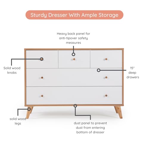 Austin 5 Drawer Dresser for Nursery