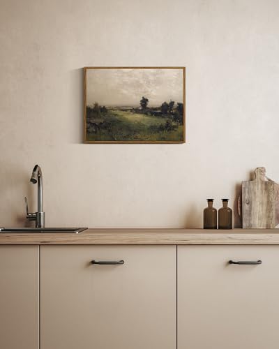 Framed Canvas Wall Art Vintage Decor