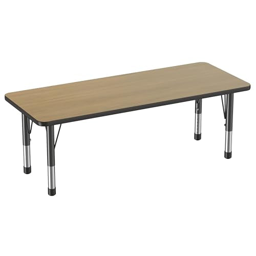 FDP 24" x 60" Rectangle Table with Chunky Legs