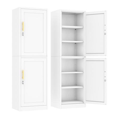 Metal Locker Tall Narrow Storage Cabinet