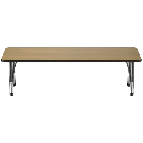FDP 24" x 72" Rectangle Table with Chunky Legs