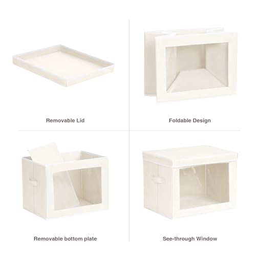 Stackable Storage Bins with Lids (6 Count)