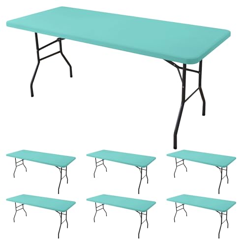 Spandex 6ft Table Cover Fitted (6 Count)