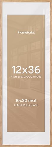 12x36 Natural Oak Picture Frame