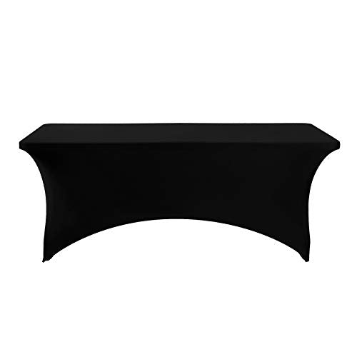 Spandex Table Cover for 6Ft or 4fT or 8ft Table Universal Fitted Stretch Tablecloth for Party