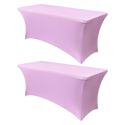 6ft Stretch Spandex Table Cover (2 Count)