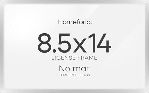 8.5x14 Silver Marriage License Frame