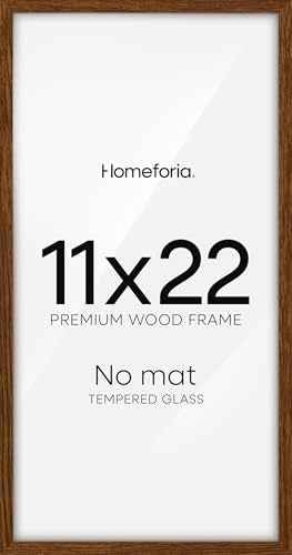 11x22 Brown Oak Newspaper Picture Frame