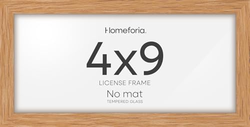 4x9 Natural Oak Business License Frame (2 Count)