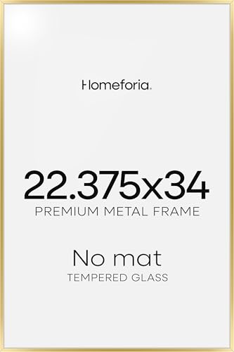 22.375x34 Gold Puzzle Poster Frame
