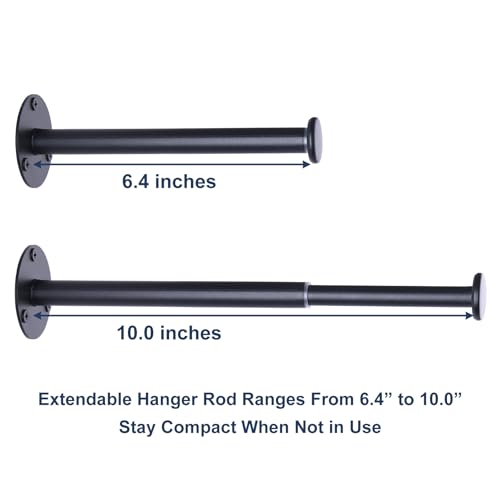2 Pack Retractable Hanger Holder for Laundry Room (5.99 Count)