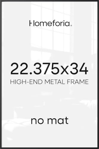 22.375x34 Black Puzzle Poster Frame