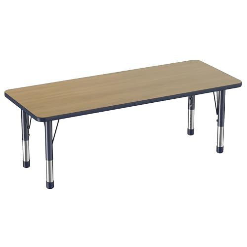 FDP 24" x 60" Rectangle Table with Chunky Legs
