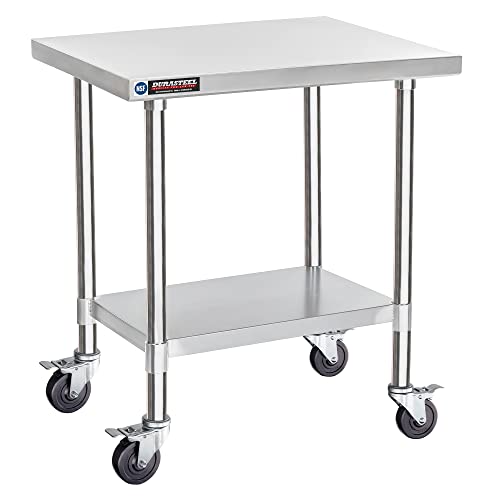 24x30 NSF Stainless Steel Cart Work Table (672 Ounce)