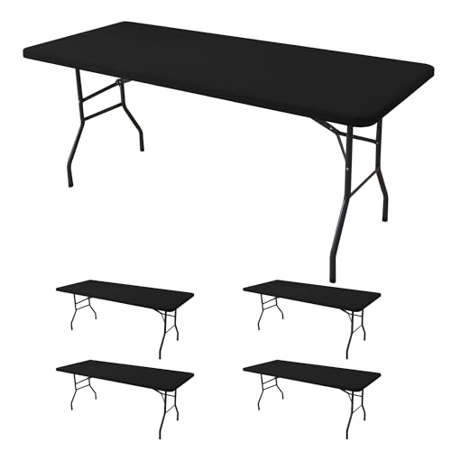 Fitted Tablecloth for 8 Foot Rectangle Tables (4 Count)