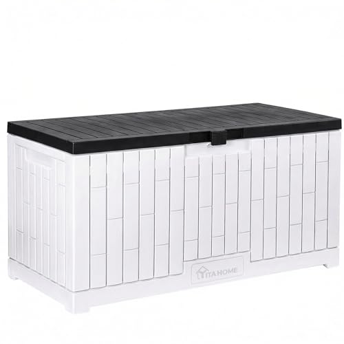 Large Deck Box 120 Gallon Resin Outdoor Storage Box