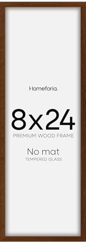 8x24 Brown Oak Panoramic Picture Frame (2 Count)
