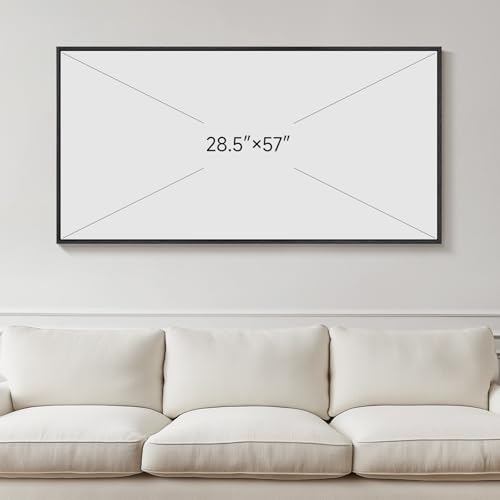 Extra Large Framed Blue Abstract Wall Art for Living Room