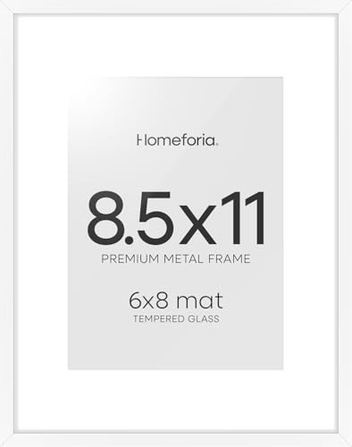 8.5x11 White Picture Frame