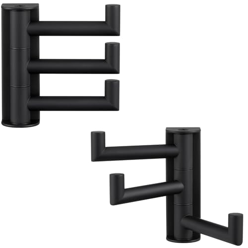 Swivel Towel Hooks for Bathrooms (2 Count)