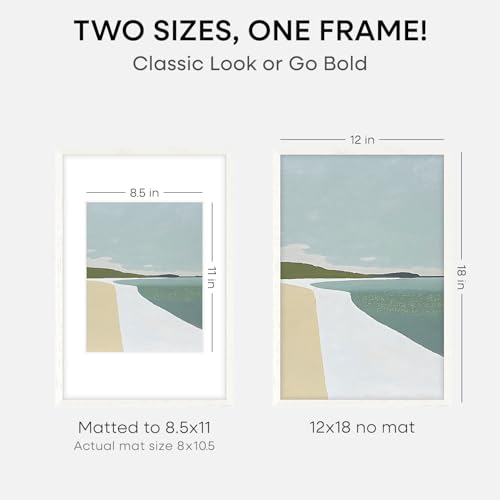 12x18 White Oak Picture Frame