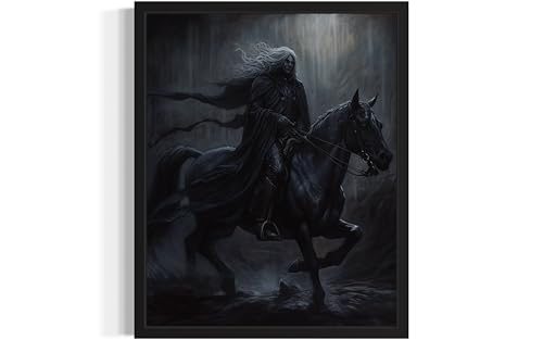 Black Dark Knight Poster Art Print