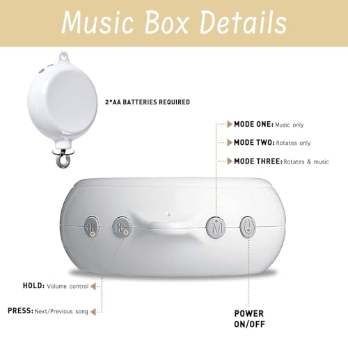 Crib Mobile Arm with Music Box