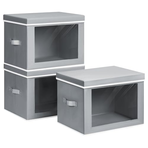 Storage Bins with Lids (3 Count)