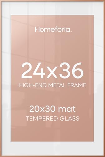 24 x 36 Poster Frame Rose Gold