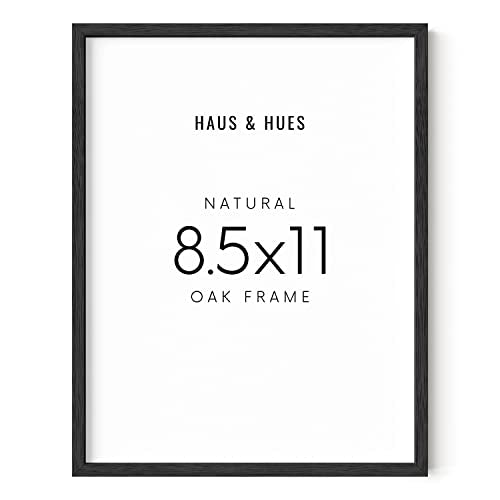 8.5x11 Black Oak Frame