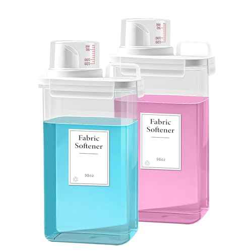 2 Pack Laundry Detergent Dispenser (196 Fl Oz)