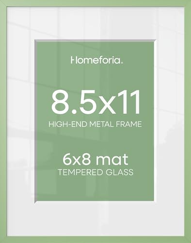 8.5x11 Green Picture Frame