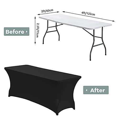 4FT Stretch Spandex Fitted Tablecloth