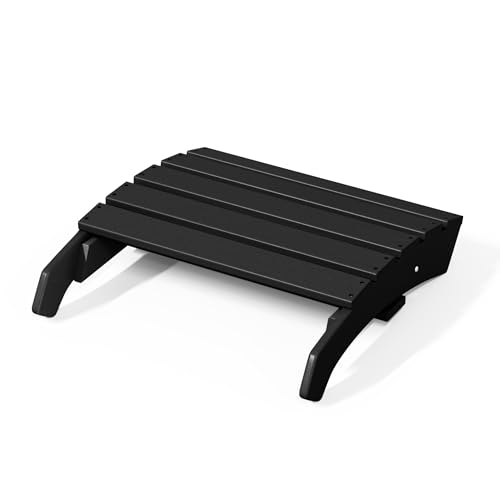 Dylan Outdoor Patio HDPE Adirondack Ottoman Footrest