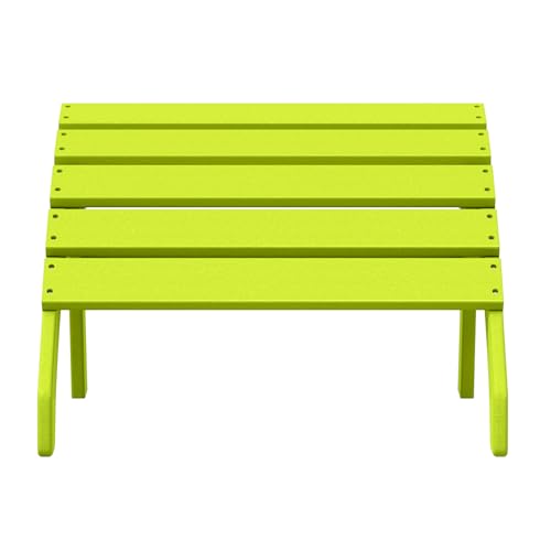 Dylan Outdoor Patio HDPE Adirondack Ottoman Footrest