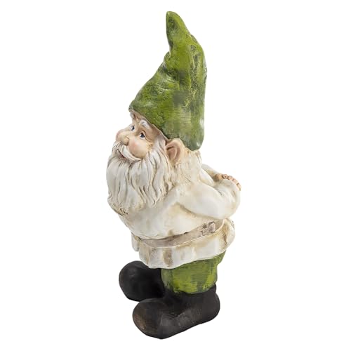 12" Tall Traditional Outdoor Garden Gnome Yard Statue Decoration