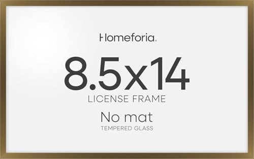 8.5x14 Bronze Marriage License Frame