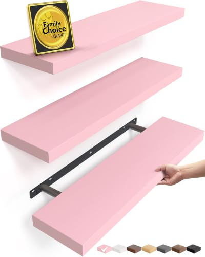 Pink Floating Shelves 22.5in