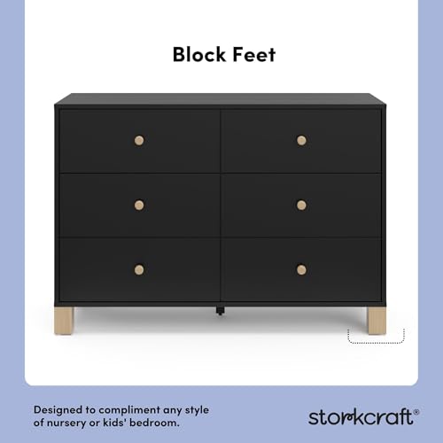 California 6 Drawer Double Dresser