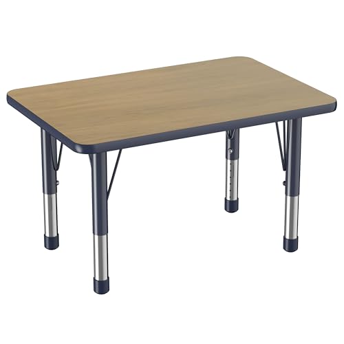 FDP 24" x 36" Rectangle Table with Chunky Legs