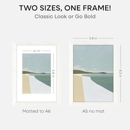 A5 White Oak Picture Frame
