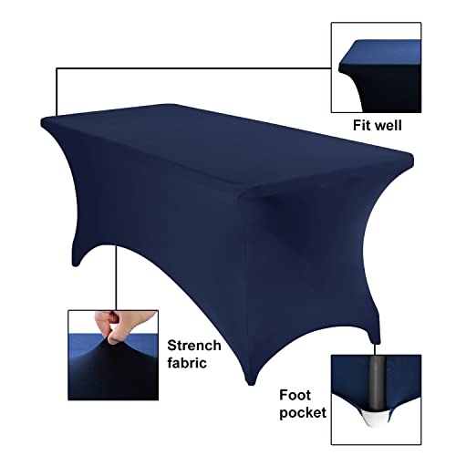 Spandex 6ft Waterproof Table Cover for Party