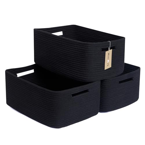 Large Storage Baskets for Shelves (3 Count)