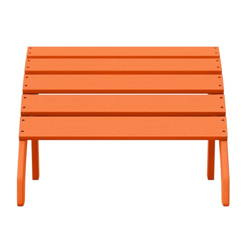 Dylan Outdoor Patio HDPE Adirondack Ottoman Footrest