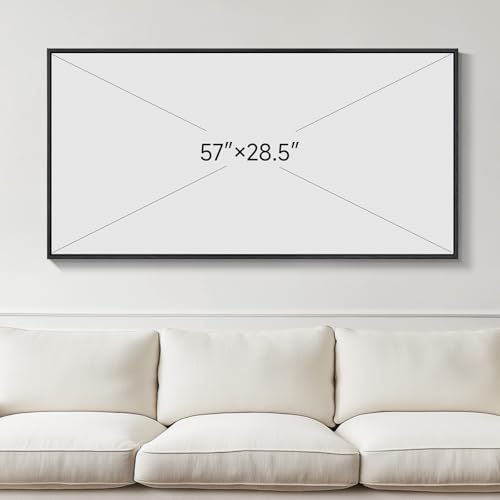 Large Framed Brown Abstract Wall Art for Living Room