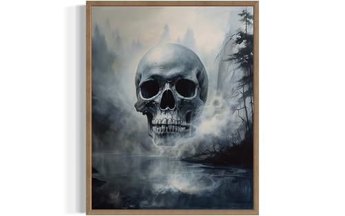 Foggy Skull Poster Art Print
