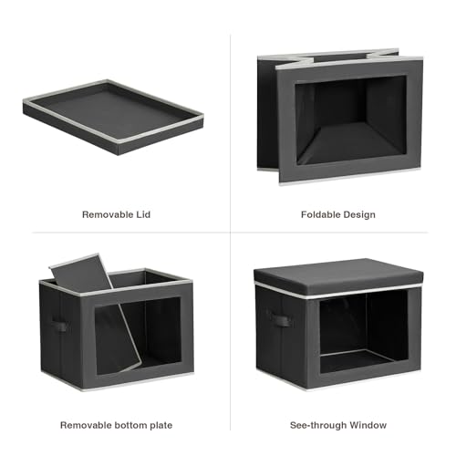 Stackable Storage Bins with Lids (6 Count)