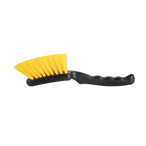 4 in Black Plastic Utility Scrub Brush