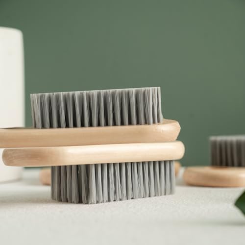 2 Pcs Wood Laundry Brush (2 Count)
